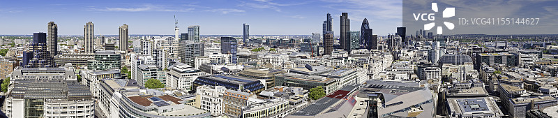 英国伦敦市中心摩天大楼全景图片素材