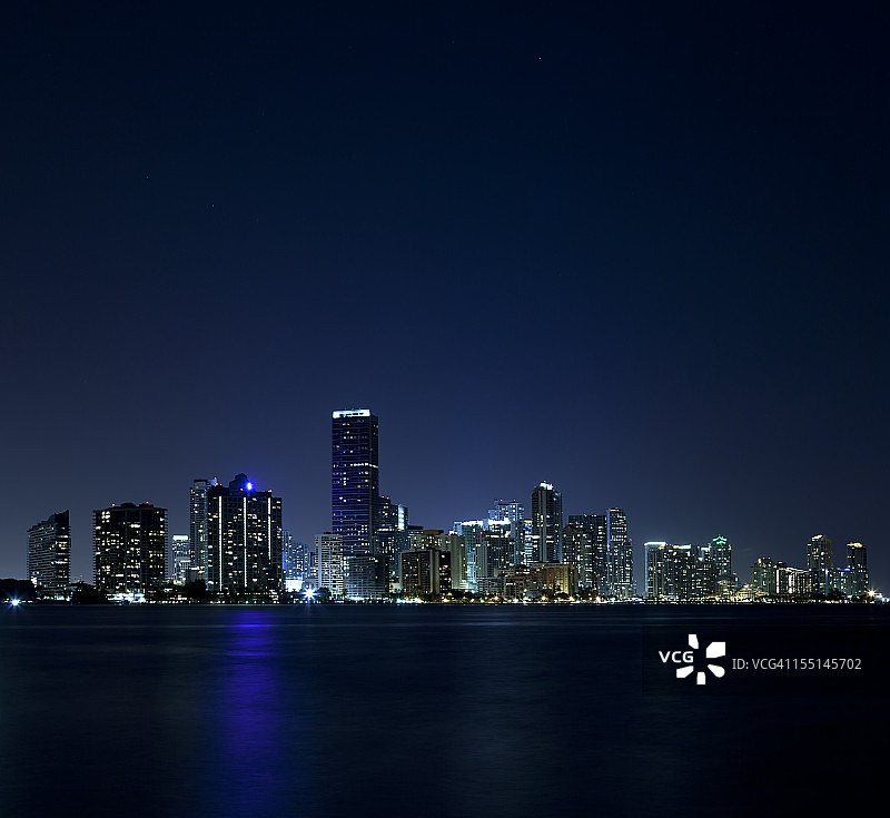 迈阿密夜景图片素材