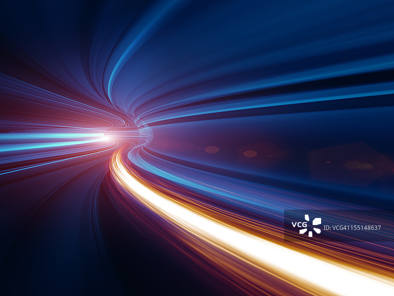 隧道中的抽象速度运动图片素材