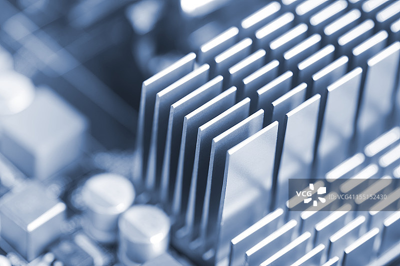 抽象铝制散热器图片素材