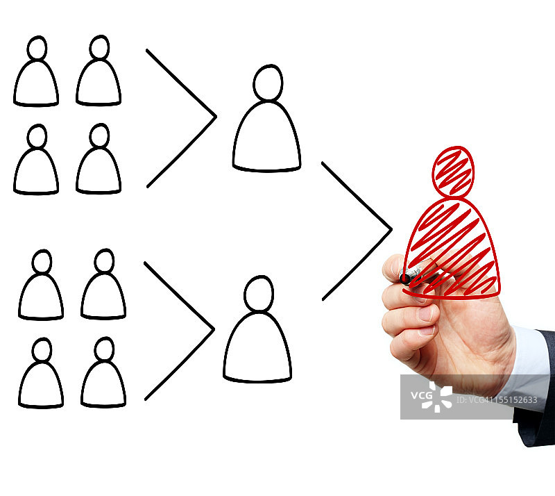 商务男士阐述经理的关键作用图片素材