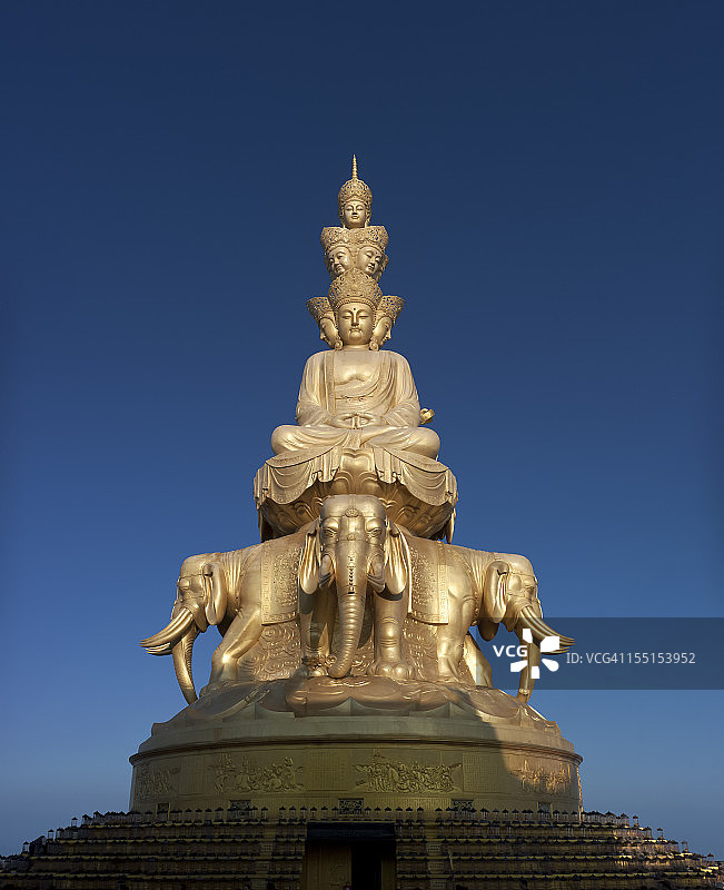 普贤菩萨雕像图片素材