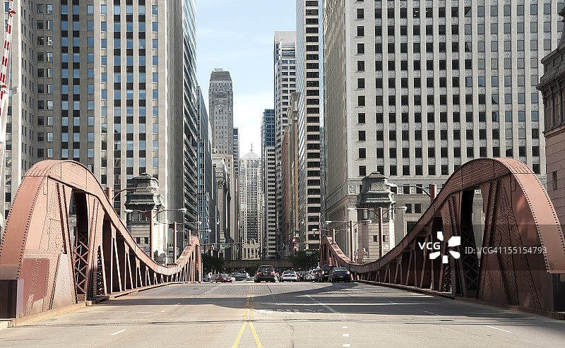 著名的拉萨尔街大桥图片素材