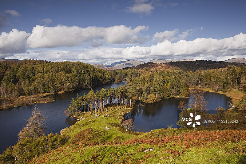 湖区国家公园的塔恩豪斯图片素材