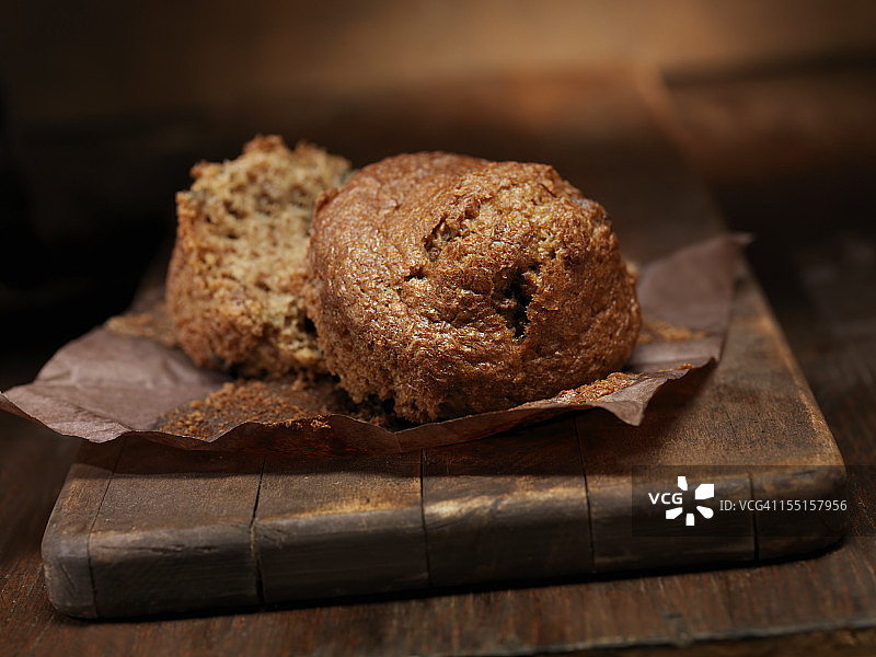 健康麸皮松饼图片素材