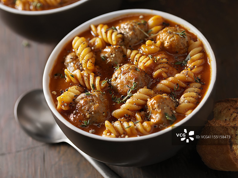 意大利肉丸汤图片素材