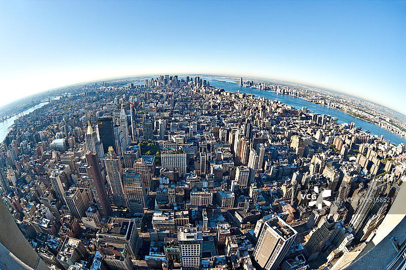 俯瞰曼哈顿图片素材