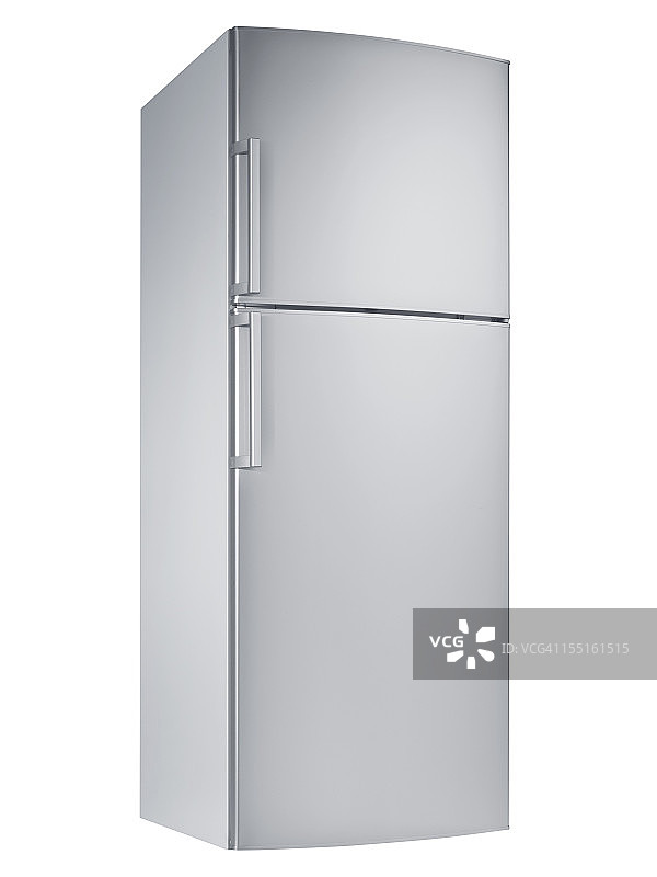 冰箱（白色背景上的剪切路径隔离）图片素材