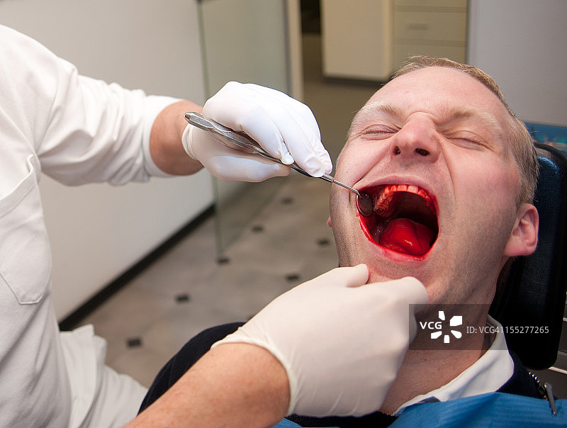 牙医诊所看牙恐怖场景图片素材