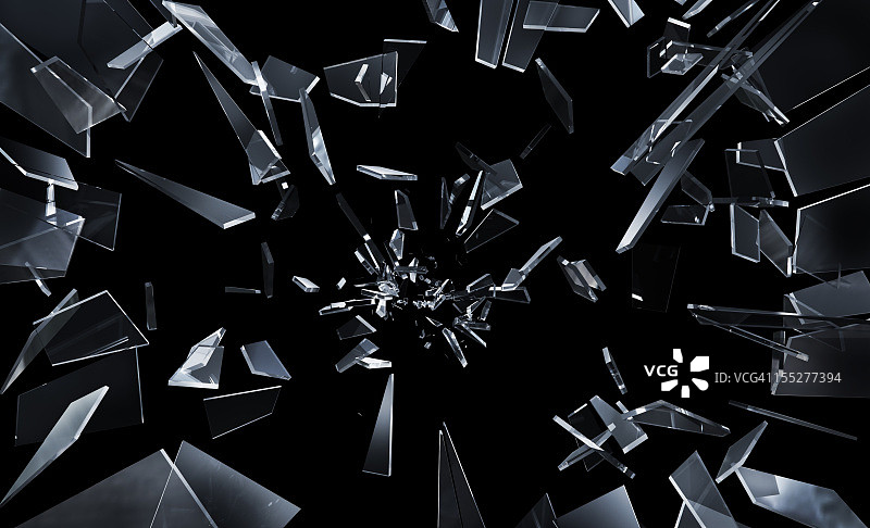 破碎的窗户玻璃图片素材