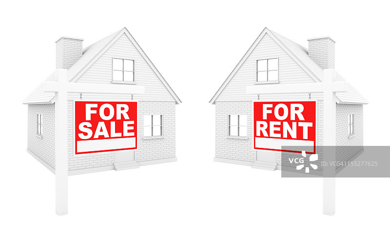 房屋出售或出租图片素材