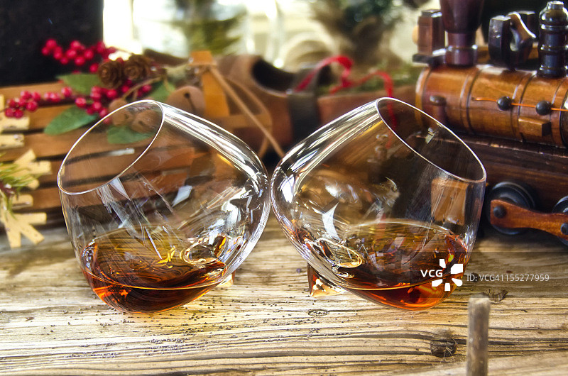 圣诞白兰地图片素材