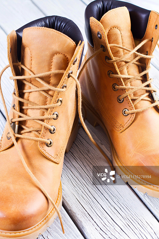 黄色靴子图片素材