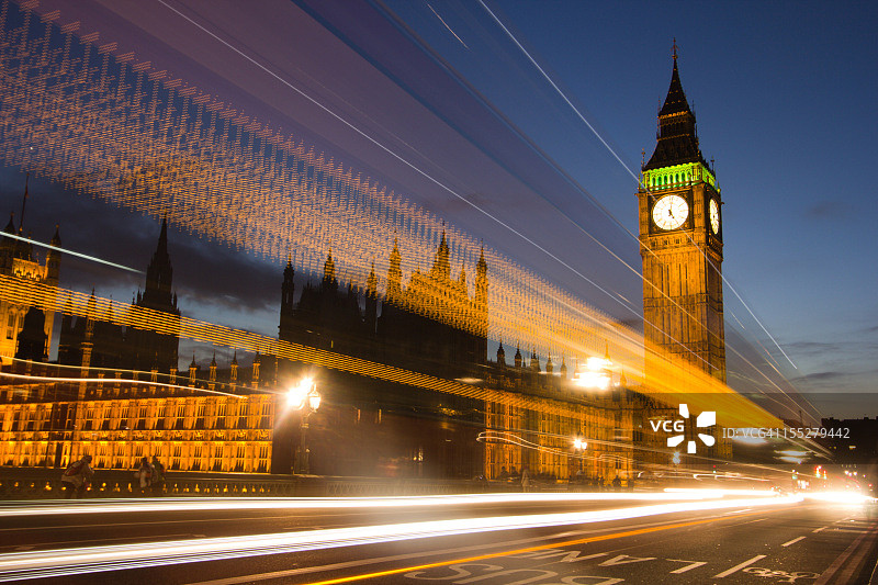英国伦敦的大本钟图片素材