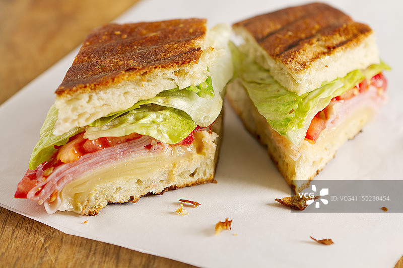 帕尼尼三明治图片素材