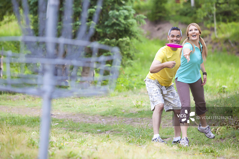 飞盘高尔夫图片素材