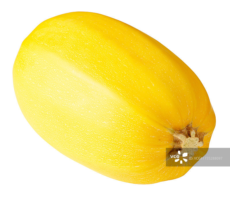 白色背景上的黄色金丝瓜图片素材