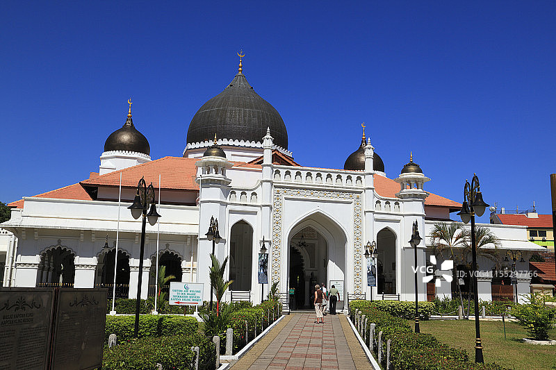 马来西亚槟城吉灵甲必丹清真寺图片素材