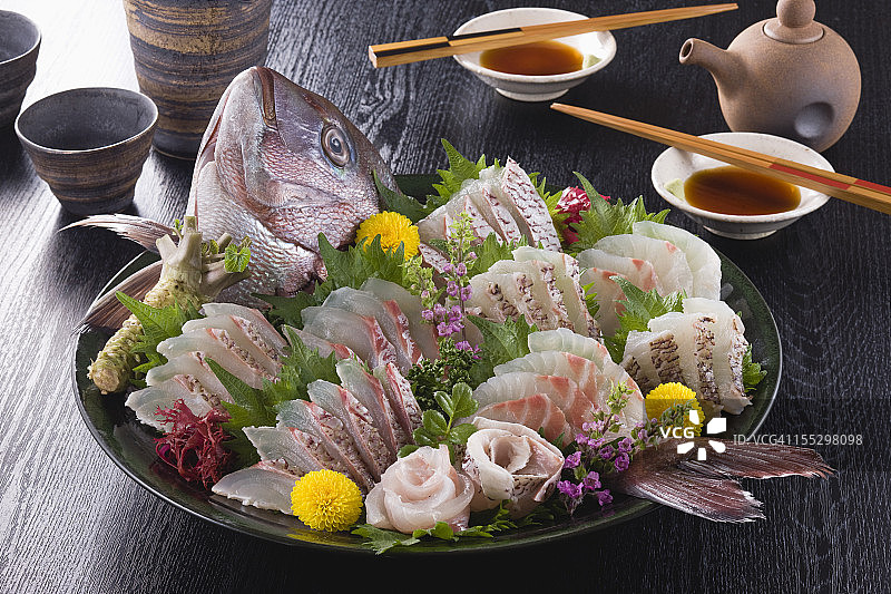 鲷鱼刺身图片素材