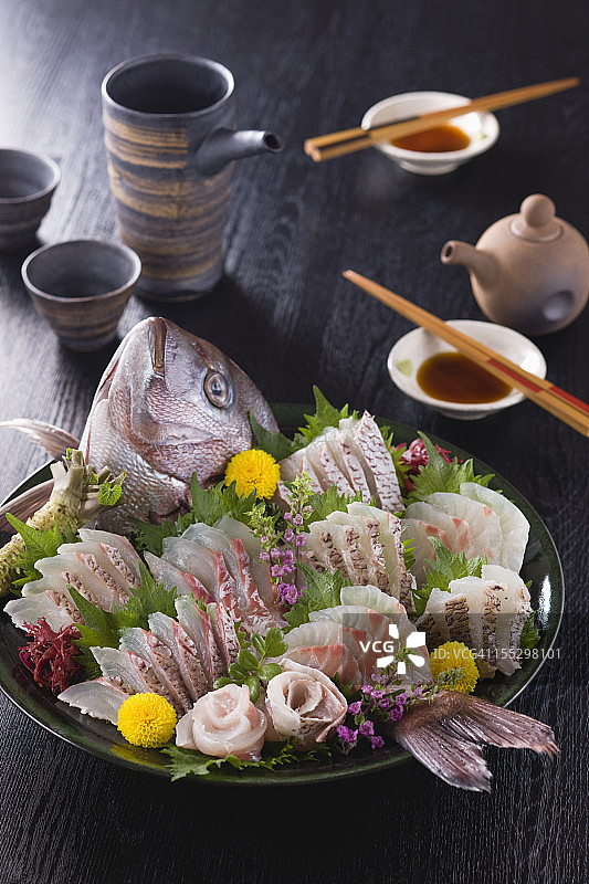 鲷鱼刺身图片素材