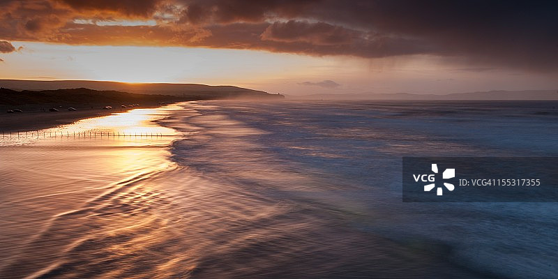 波特斯图尔特海滩日落图片素材