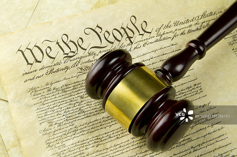 宪法与法槌图片素材