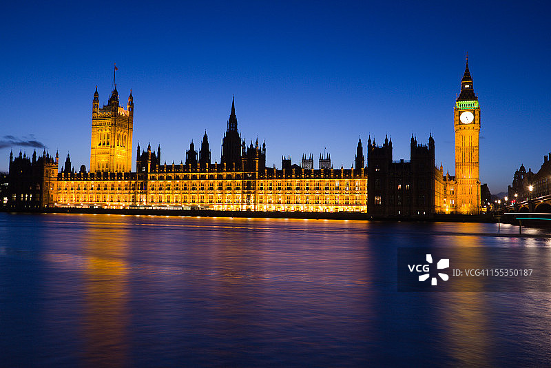 英国伦敦的议会大厦图片素材