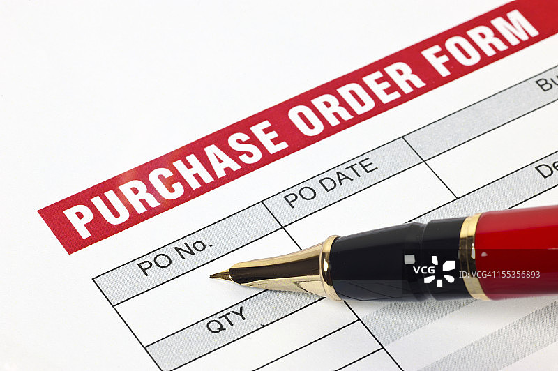 采购订单表格图片素材