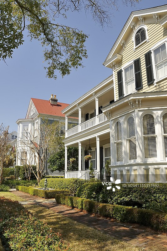 南卡罗来纳州查尔斯顿历史街区图片素材