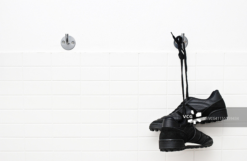 挂起足球鞋图片素材