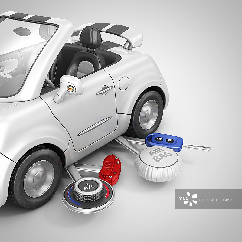 敞篷车小刀图片素材