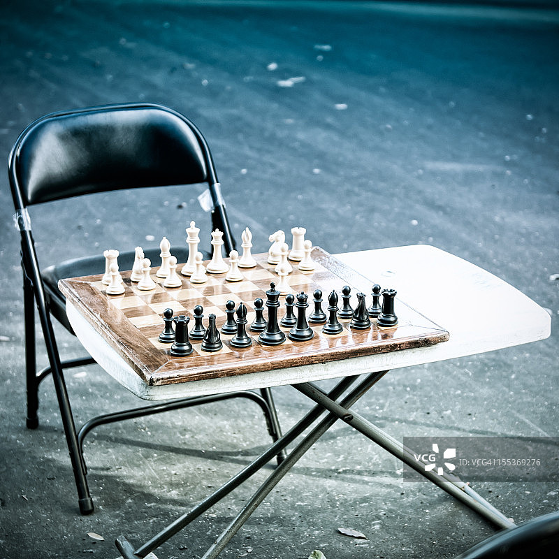 街头象棋棋盘图片素材