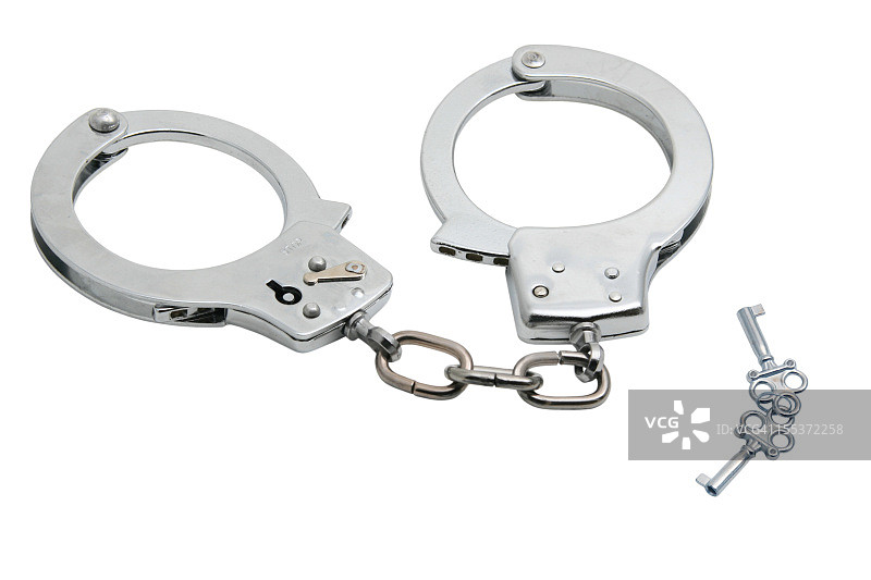 手铐和钥匙图片素材