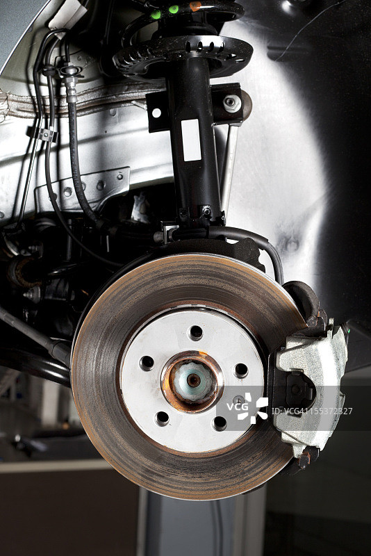 盘式制动器特写图片素材
