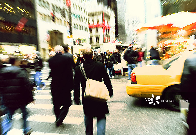 纽约繁忙的街道图片素材