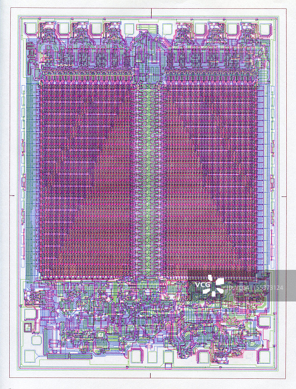 电脑芯片布局图片素材