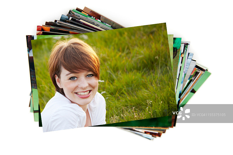 白色背景上的假日照片图片素材