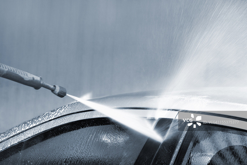 高压水洗车图片素材