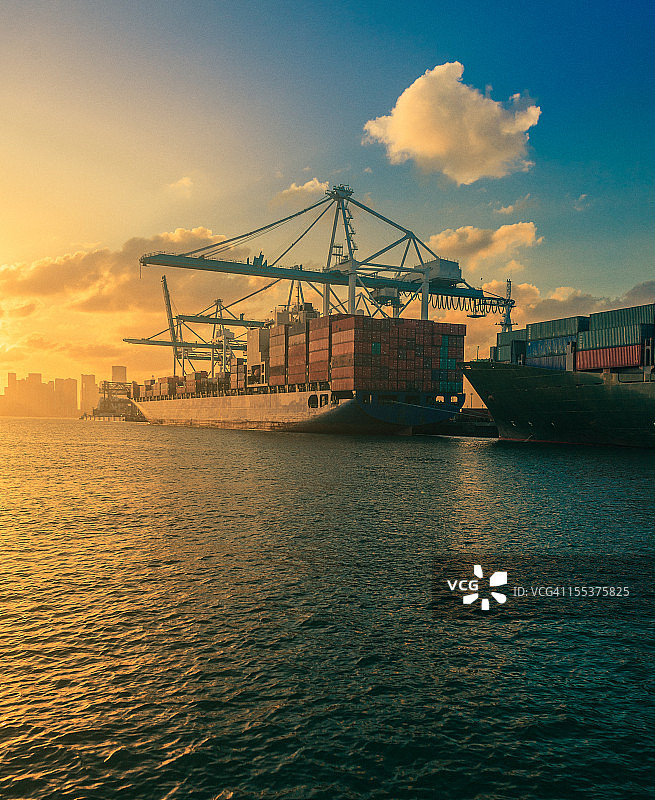 迈阿密工业港口图片素材