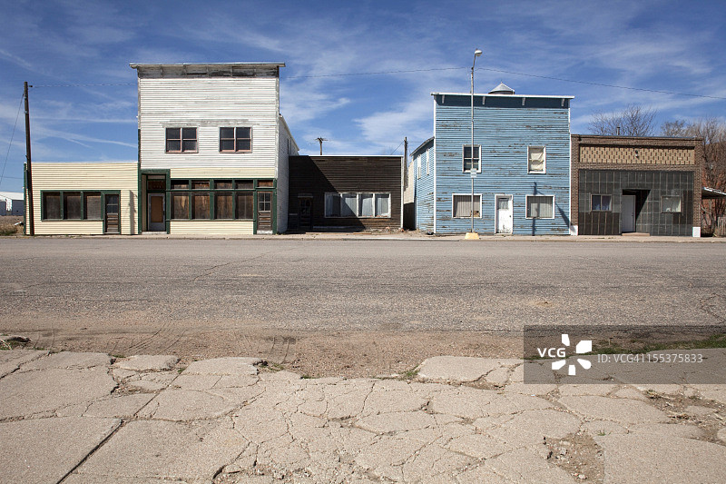 奥蒂斯科罗拉多州的空置商业建筑图片素材