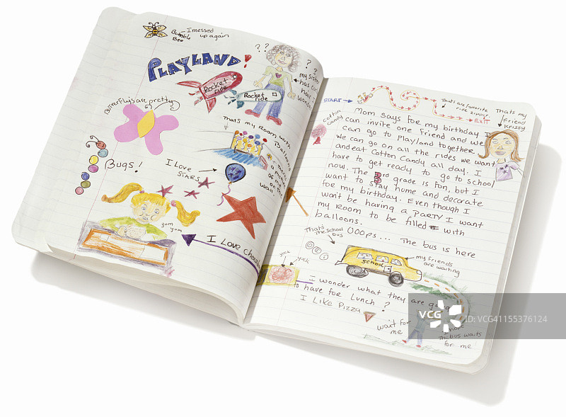 儿童日记图片素材