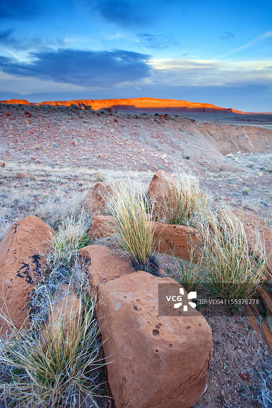 沙漠日落景观图片素材
