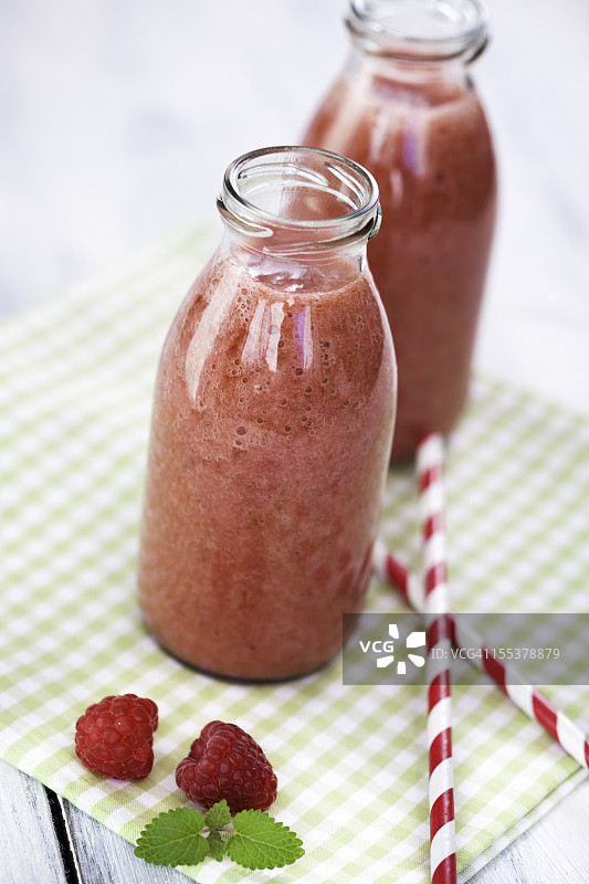 覆盆子冰沙图片素材