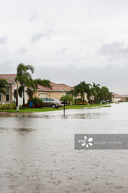 飓风洪水保险索赔图片素材