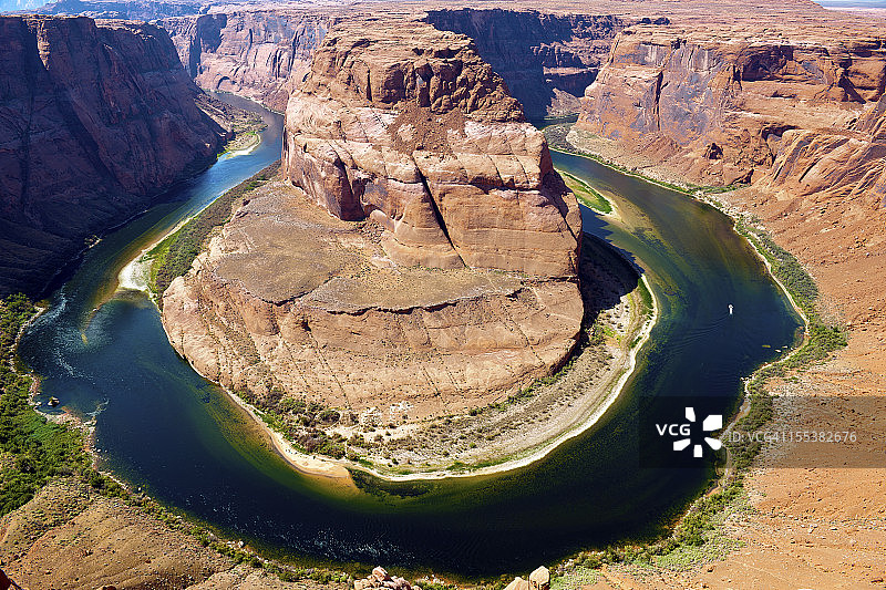 科罗拉多河亚利桑那州马蹄湾景观图片素材