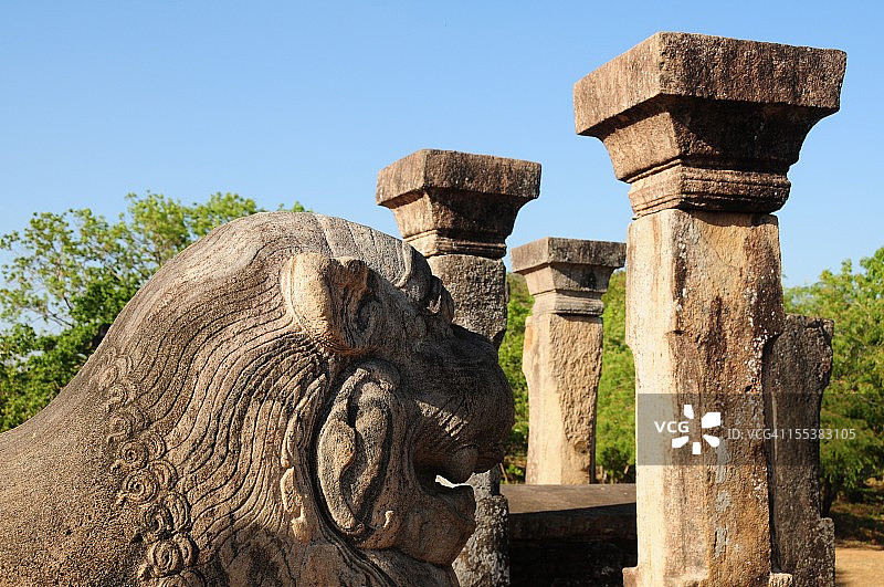 斯里兰卡波隆纳鲁沃国王议事厅图片素材