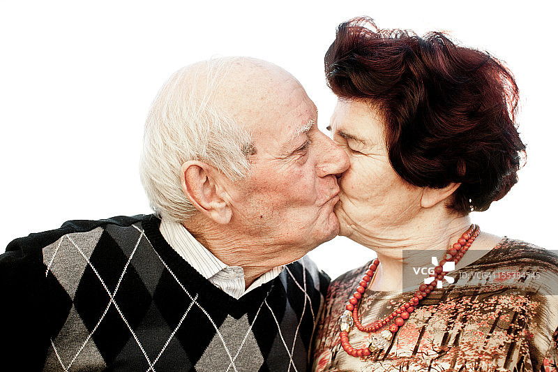 年长夫妇肖像照图片素材