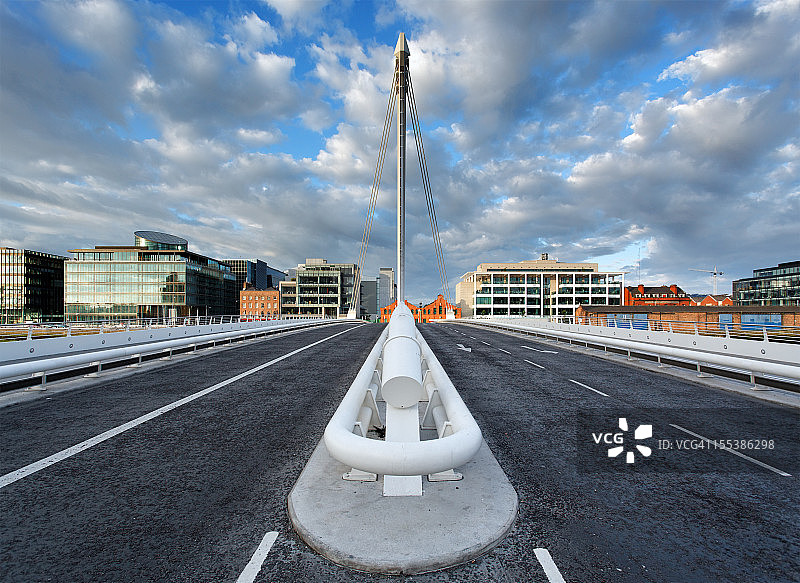 都柏林的塞缪尔·贝克特桥图片素材