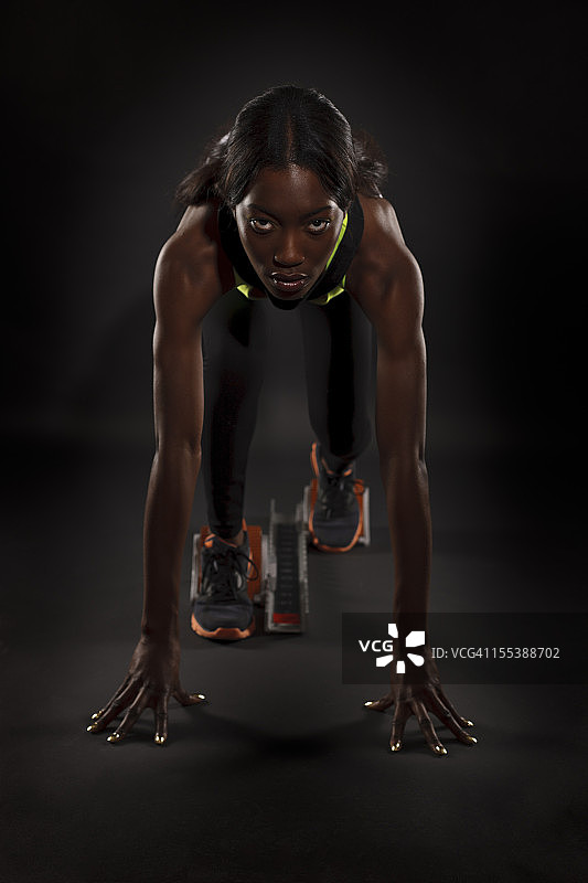 冲刺 - 预备，开始，跑图片素材