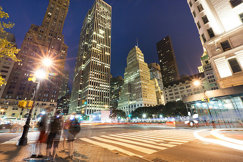 第五大道的曼哈顿摩天大楼图片素材